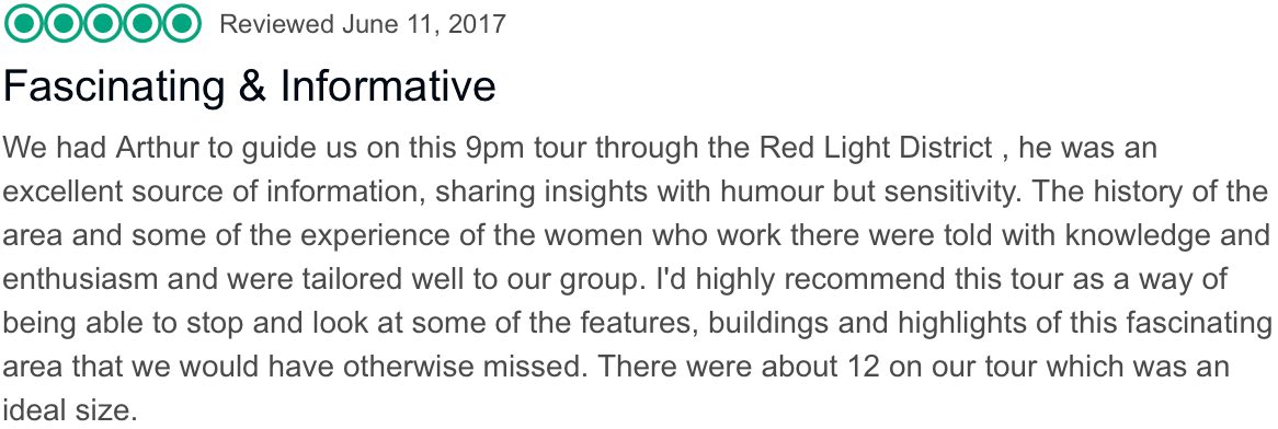 TripAdvisor Amsterdam red light district
