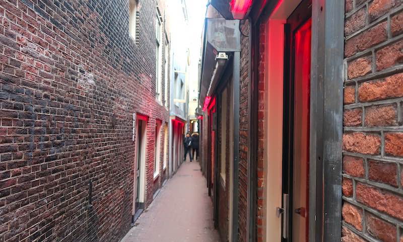 Amsterdam tour App Window Brothels Red Light District