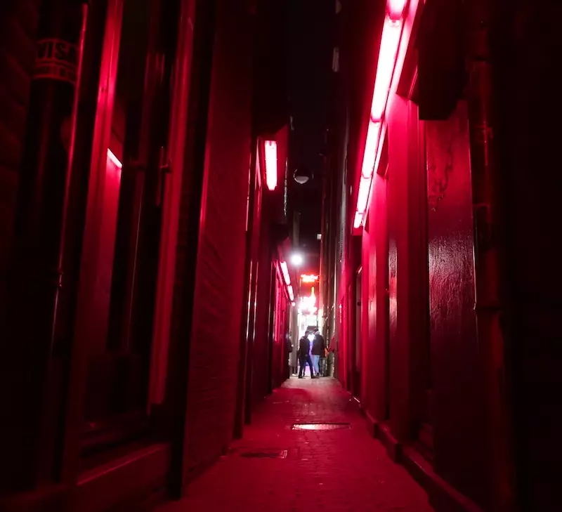 Male prostitute Amsterdam Red Light District alleys