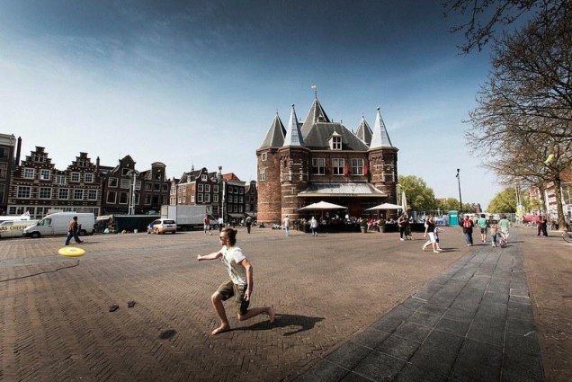 Amsterdam's Nieuwmarkt and the famous Waag