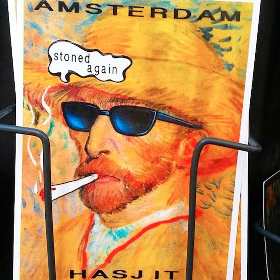Vincent van Gogh postcard souvenir funny
