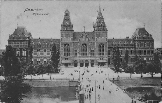 The Rijksmuseum in Holland's capital, Amsterdam in the year 1908