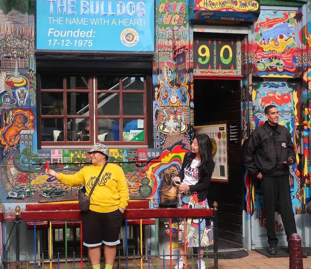 The Bulldog coffee shop in the red light district, Amsterdam