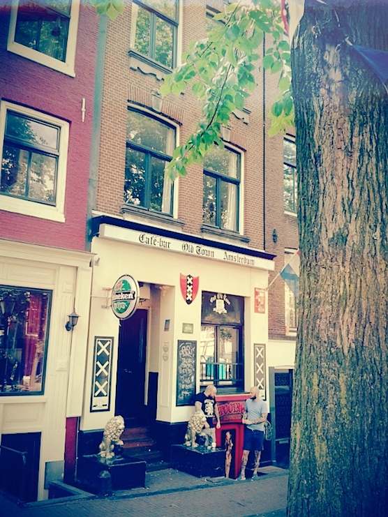 Cafe Old Town in Amsterdam's Red Light District