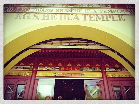 He Hua Temple in Amsterdam's Chinatown on Zeedijk, by the Red Light District