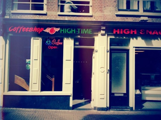 Amsterdam's Coffeeshop High Times in the Red Light District