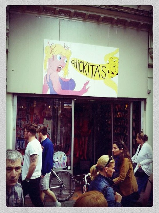 Sex shop Chickita's in the Red Light District