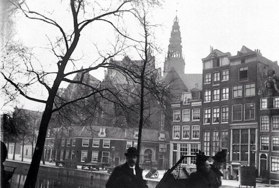 Amsterdam Red Light District The Old Church Oudezijds Voorburgwal januari 1886 small