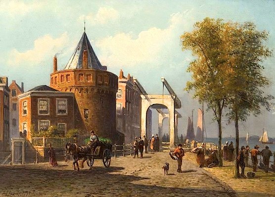 This is how VOC Cafe De Schreierstoren used to look like in 1870.