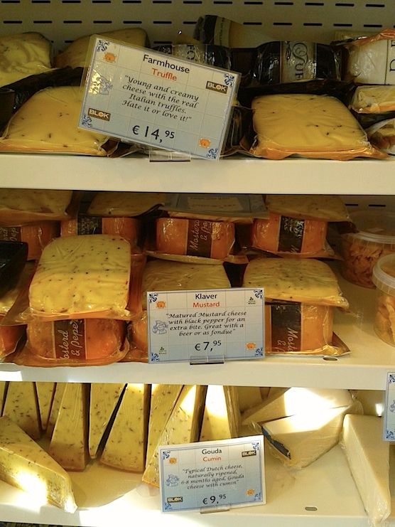 Some cheeses at Amsterdam Cheese Dali 