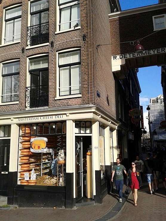 Amsterdam Cheese Deli in the Red Light District.