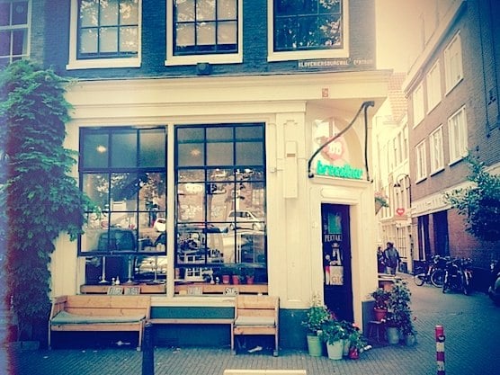 Sandwich Shop Broodbar in Amsterdam's Red Light District