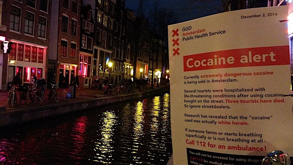 Amsterdam Anti Drug Campaign against street dealers.