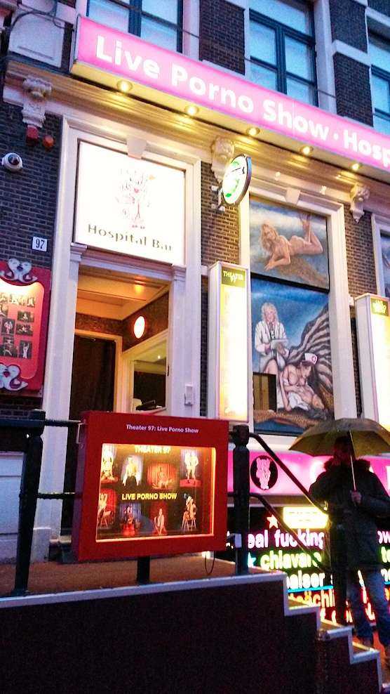 Hospital Bar In The Red Light District In Amsterdam