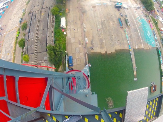 Bungee jumping Amsterdam view NDSM Feralda Crane
