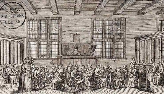 History of Prostitution - Interior of a Spin House - 1700
