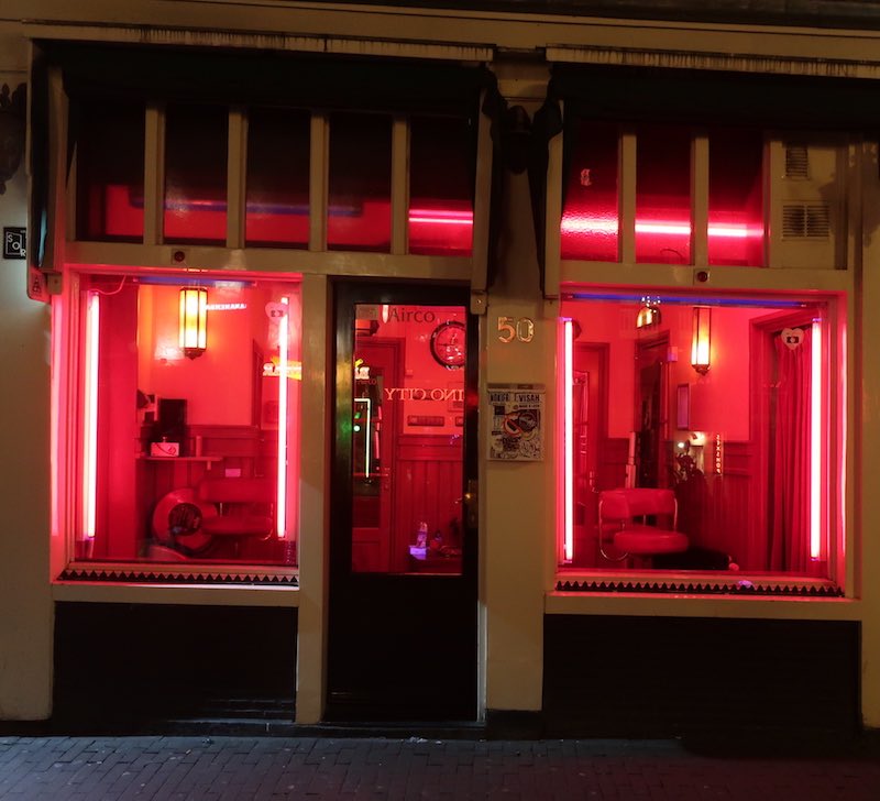 safety measures for prostitutes Amsterdam Red Light District window brothels