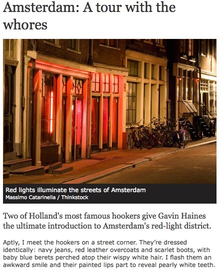 About us: World Travel Guide did a tour with the old whores twins