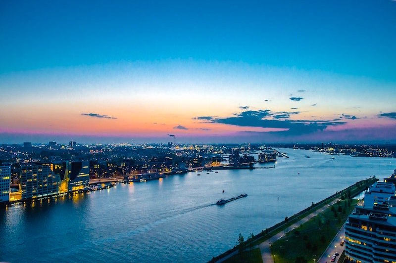Amsterdam Over The Edge Swing by Night