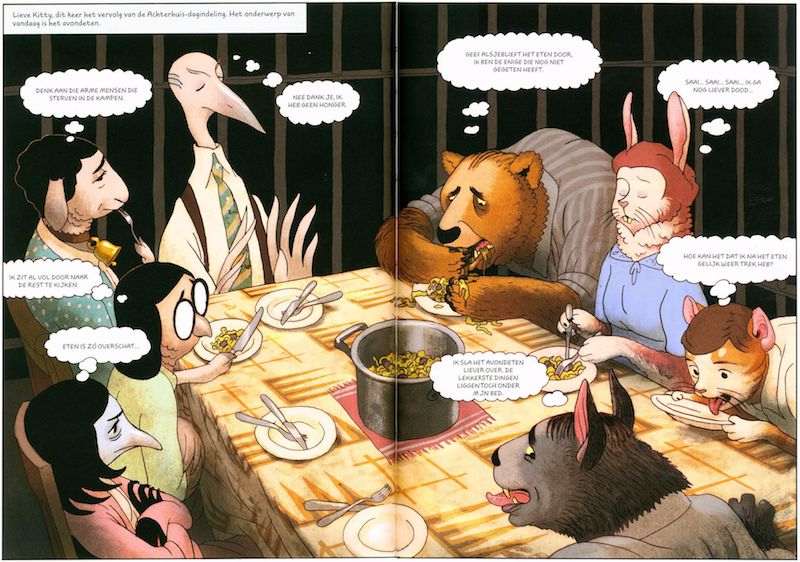 Anne Frank Comic Book Residents