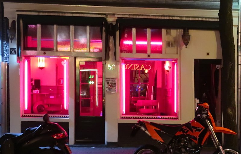 Window brothels in Amsterdam’s Red Light District. 