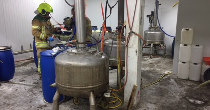 Dutch drug gangs drug lab