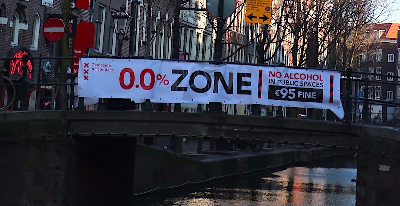 Amsterdam Alcohol Sign Enforcement Amsterdam Red Light District
