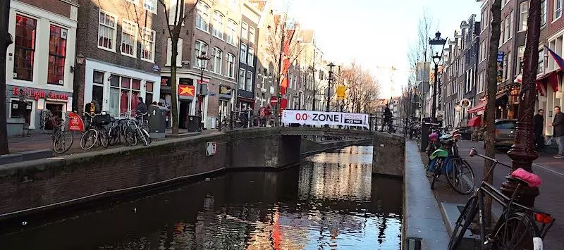 Red Light District Amsterdam Alcohol Sign