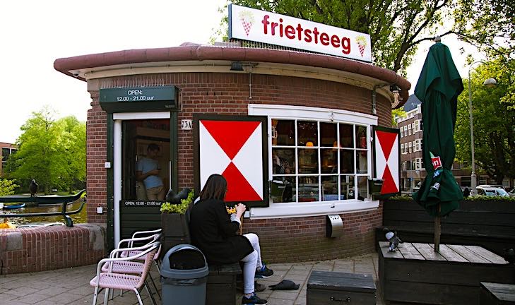 A Dutch friet (fries) kiosk in Amsterdam