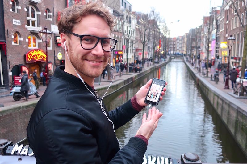 Amsterdam tour app for Red Light District