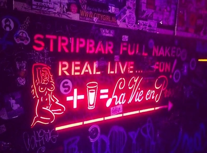 Amsterdam Prostitution Menü