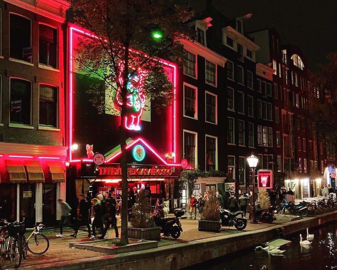 Casa Rosso Erotic Theatre in Amsterdam's Red Light District Amsterdam Red Light District