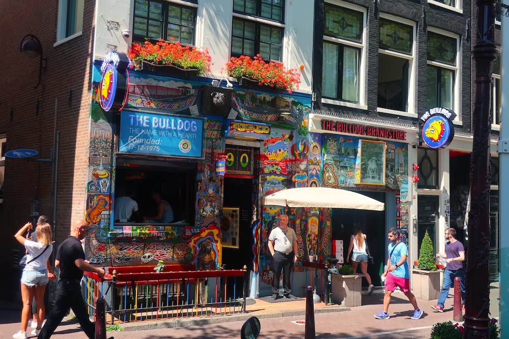 Must see in Amsterdam Red Light District coffeeshop the Bulldog