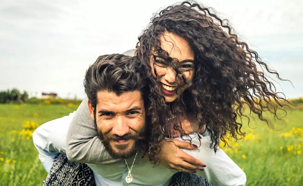 a happy couple in love in Holland