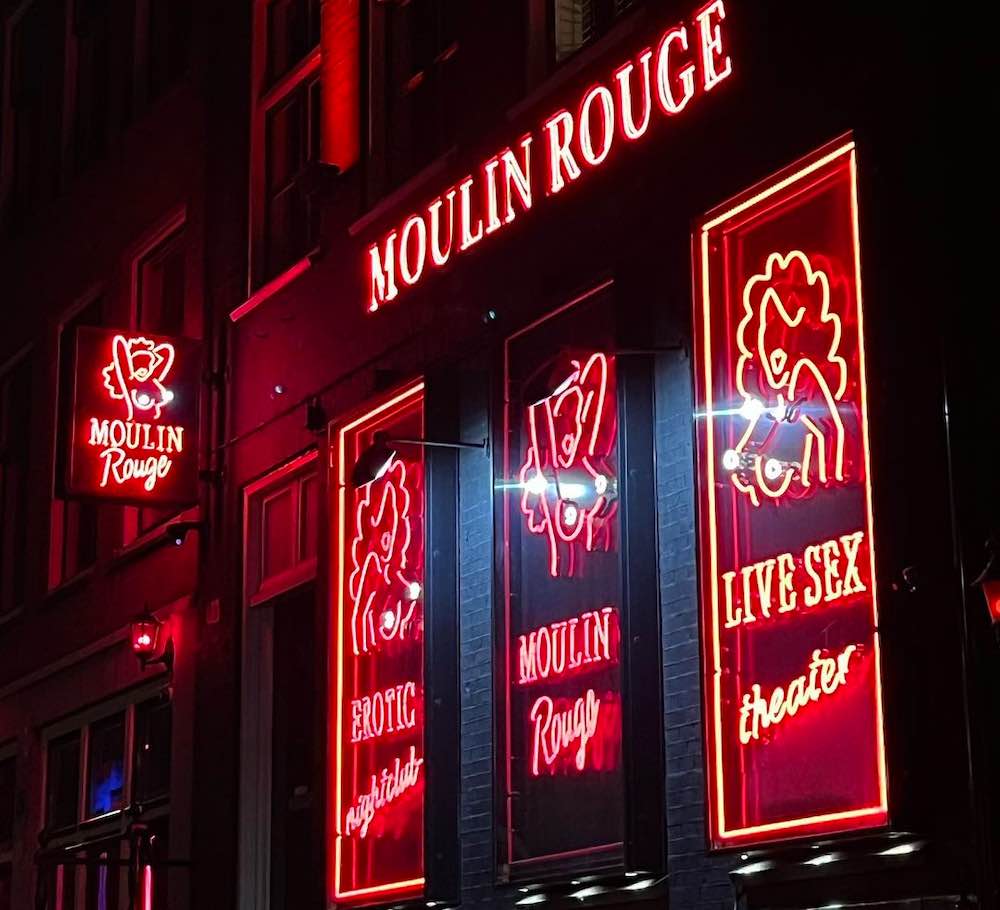 Moulin Rouge on the Oudezijds Achterburgwal in Amsterdam